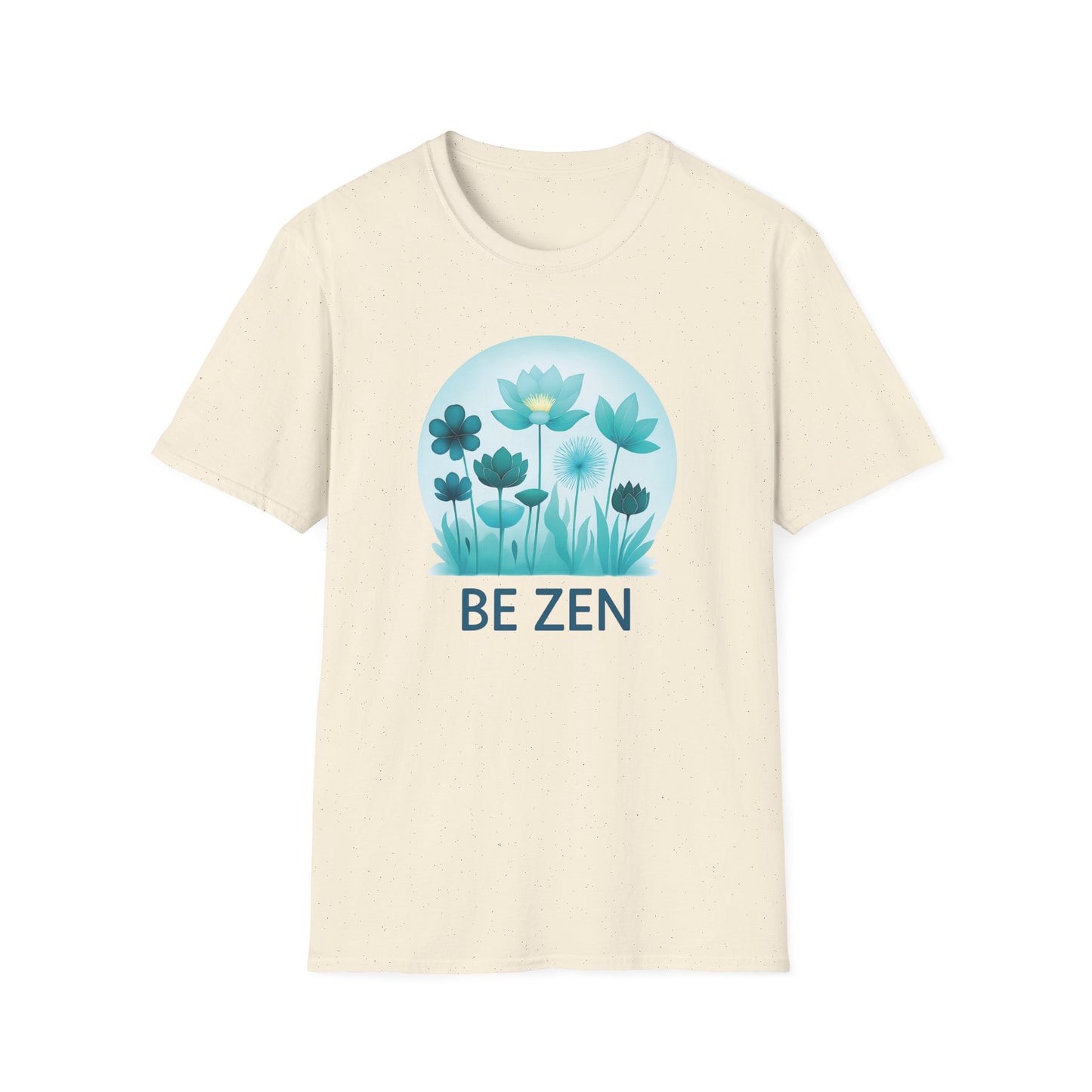 Natural Be Zen Unisex T-Shirt – Minimalist Mindfulness Tee