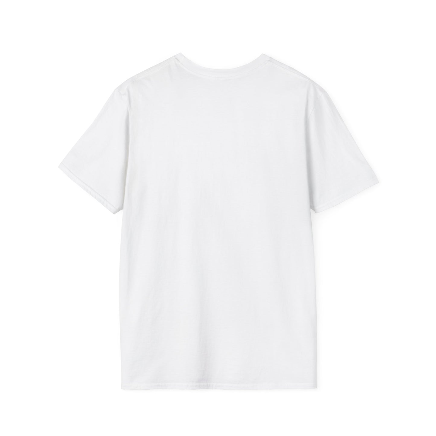 back of white Grow Positive Thoughts Unisex T-Shirt | Mindful Vibes