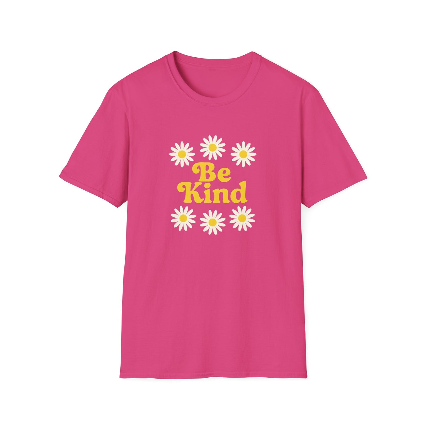 pink Be Kind Daisy T-Shirt – Positive Vibes Graphic Tee