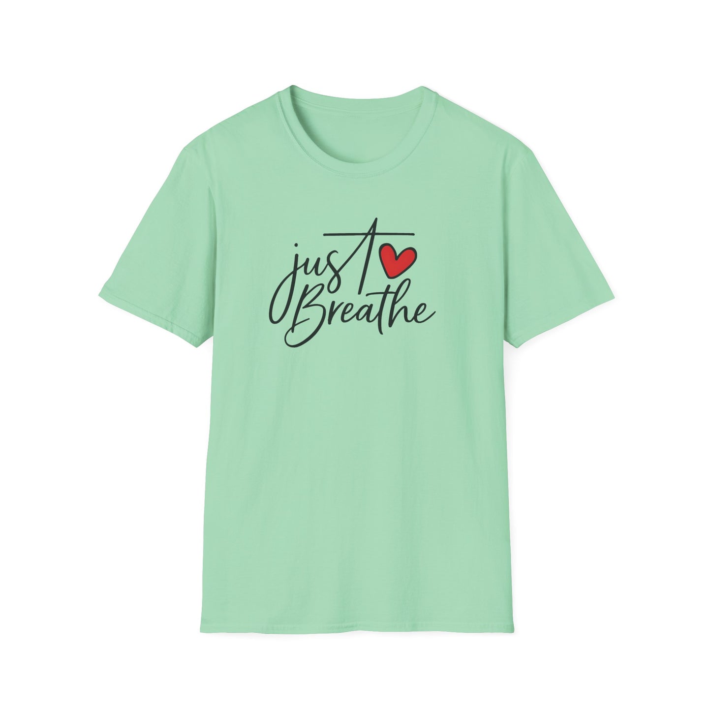 green Just Breathe Classic Fit T-Shirt – Mindful Style