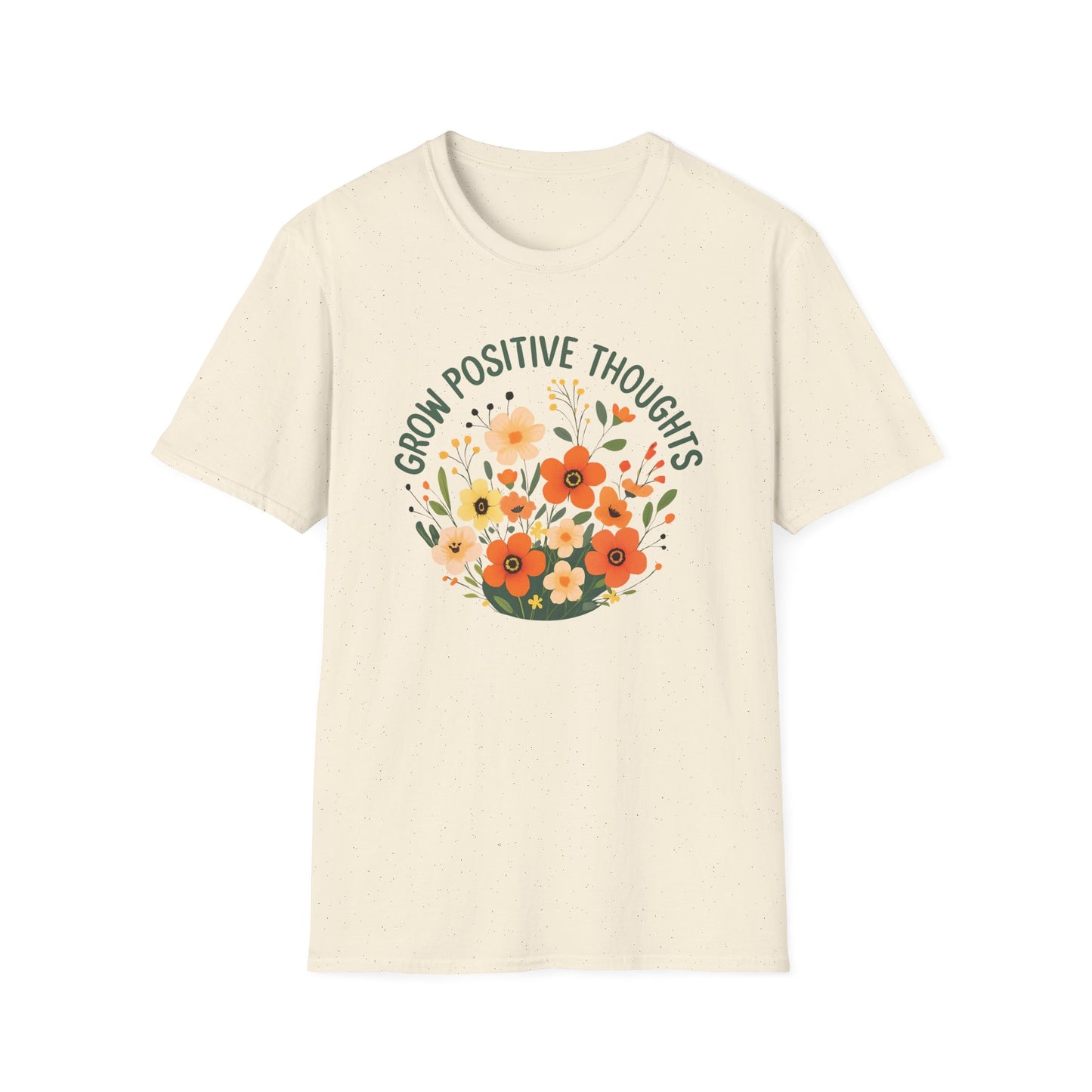 natural Grow Positive Thoughts Unisex T-Shirt | Mindful Vibes