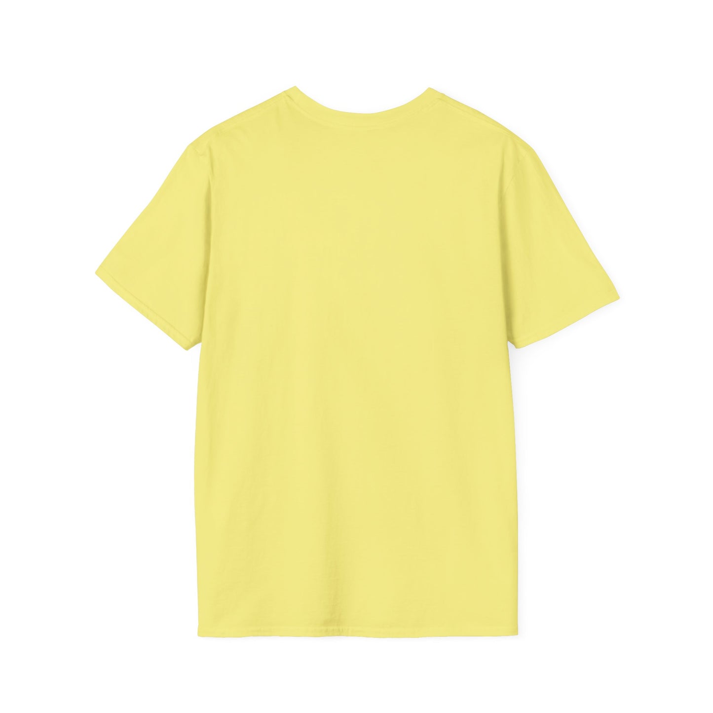 back of yellow Grow Positive Thoughts Unisex T-Shirt | Mindful Vibes