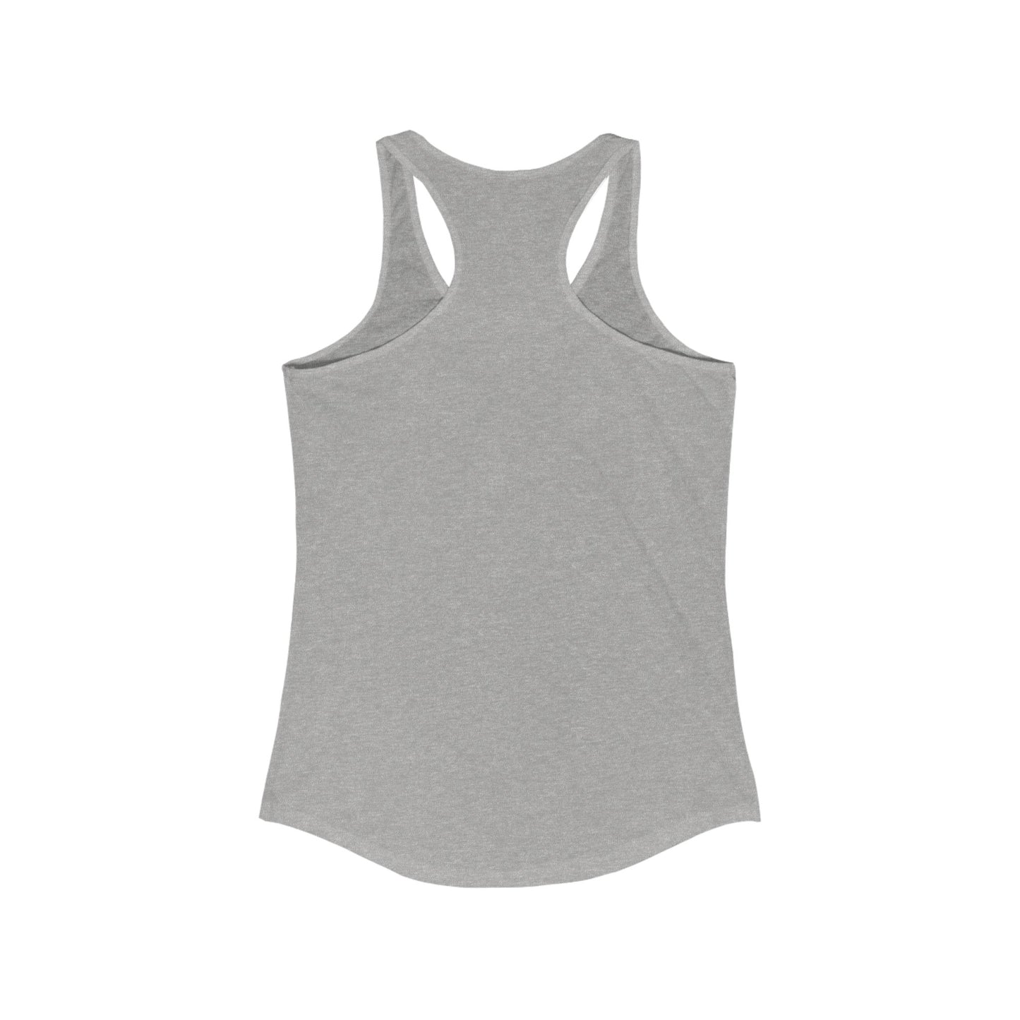 back of gray Let Them Women's Empowerment Tank