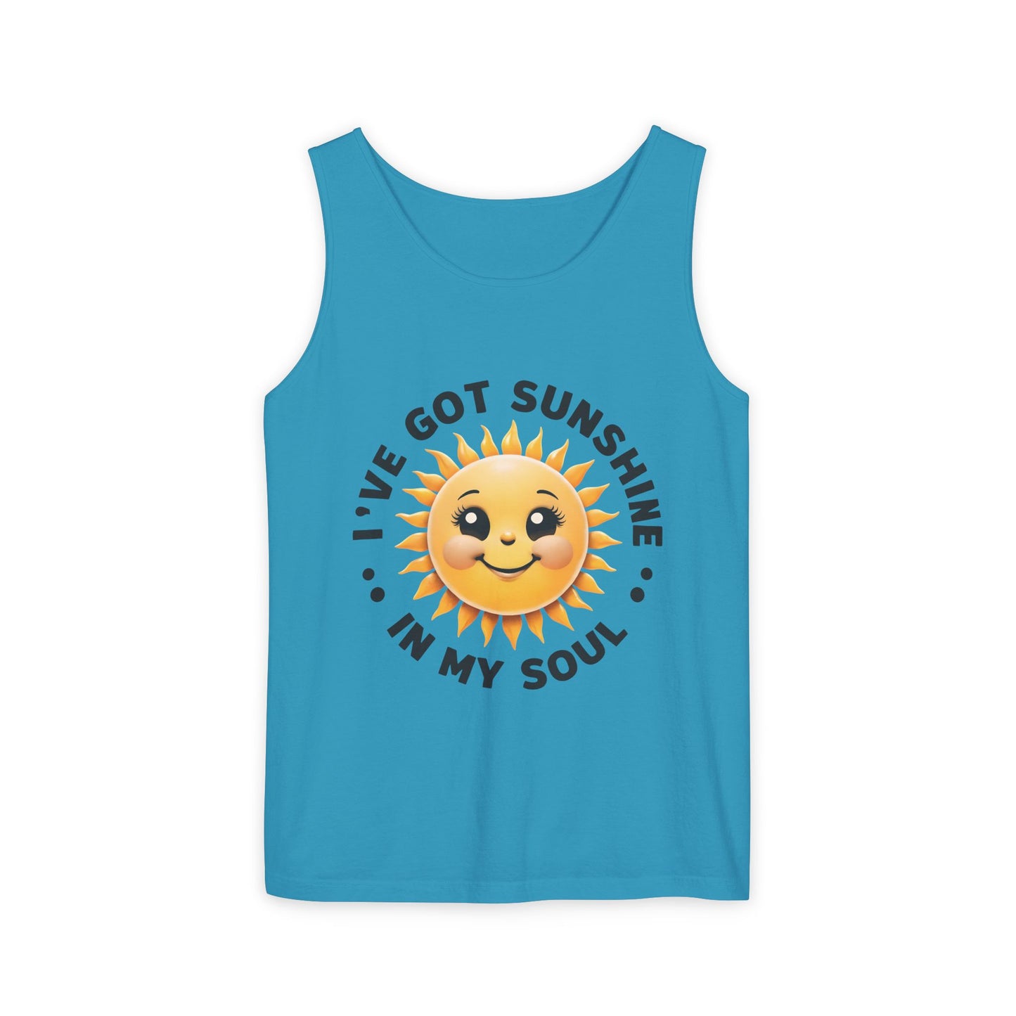blue Sunshine Soul Tank Top – Unisex Tank for Summer | Beachwear, Positive Vibes