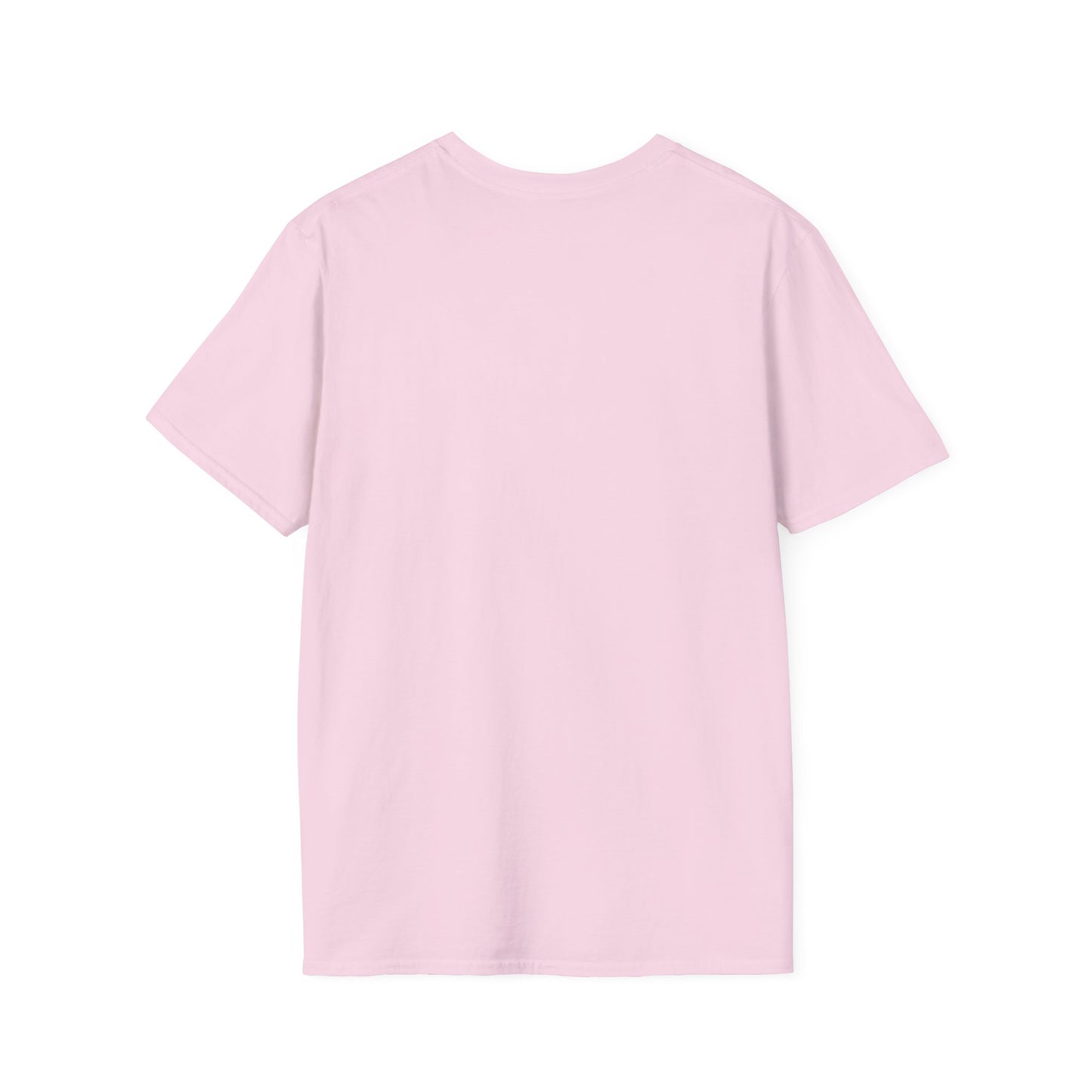 back of pink Be Zen Unisex T-Shirt – Minimalist Mindfulness Tee