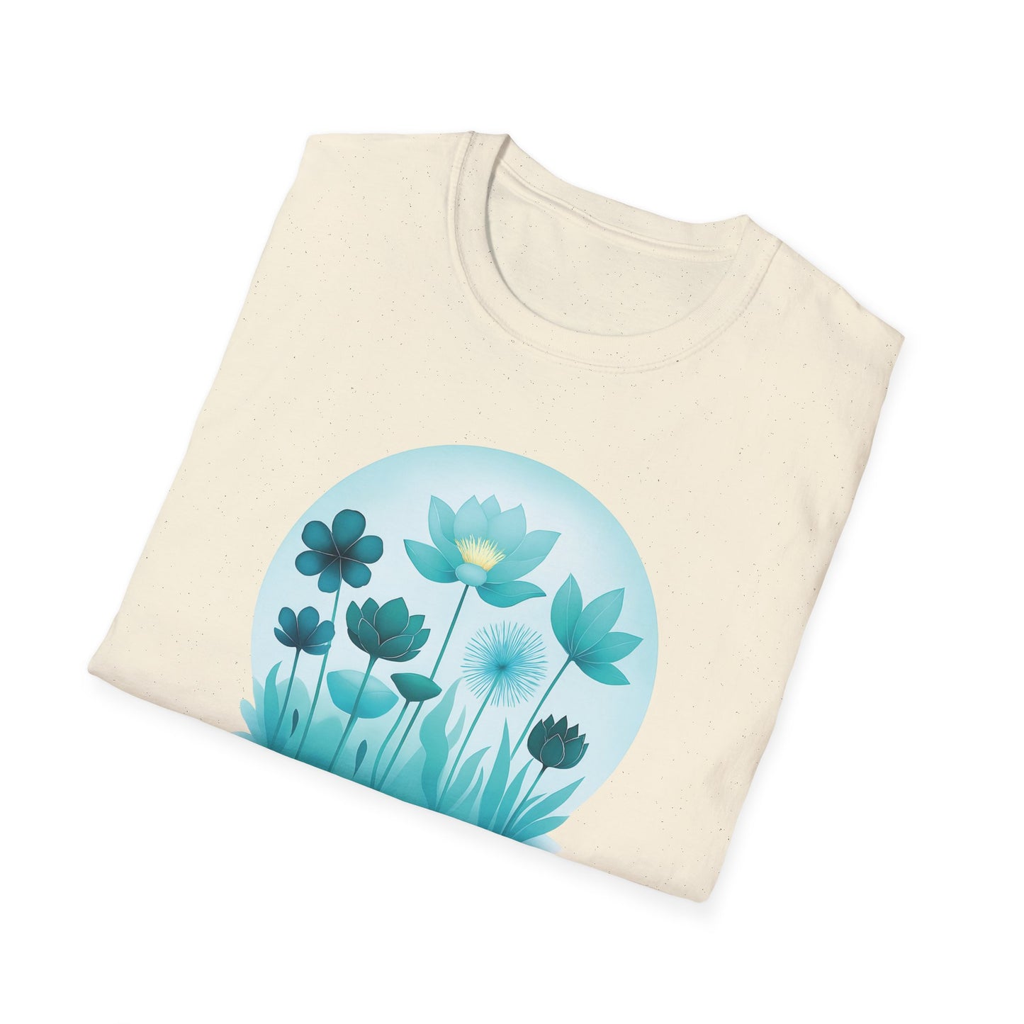 folded natural Be Zen Unisex T-Shirt – Minimalist Mindfulness Tee