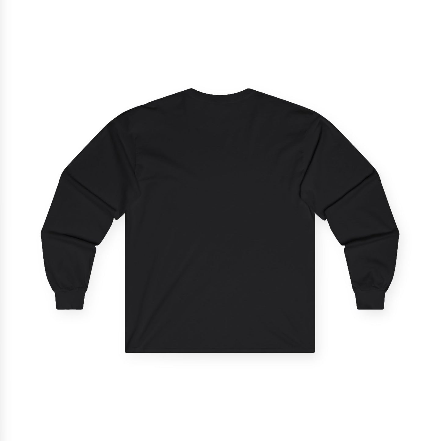 back of black Don't Hate Meditate Unisex Long Sleeve Tee – Mindful Spiritual Shirt