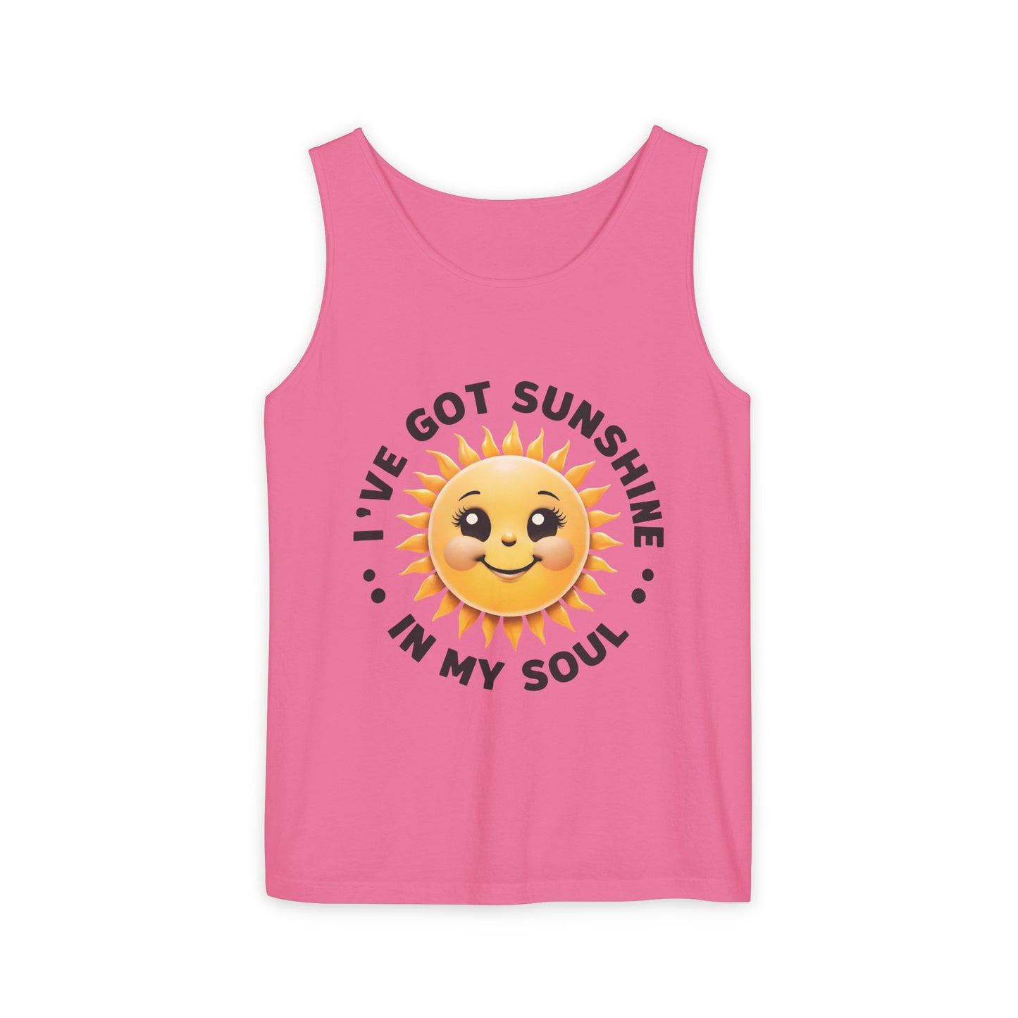 Pink Sunshine Soul Tank Top – Unisex Tank for Summer | Beachwear, Positive Vibes