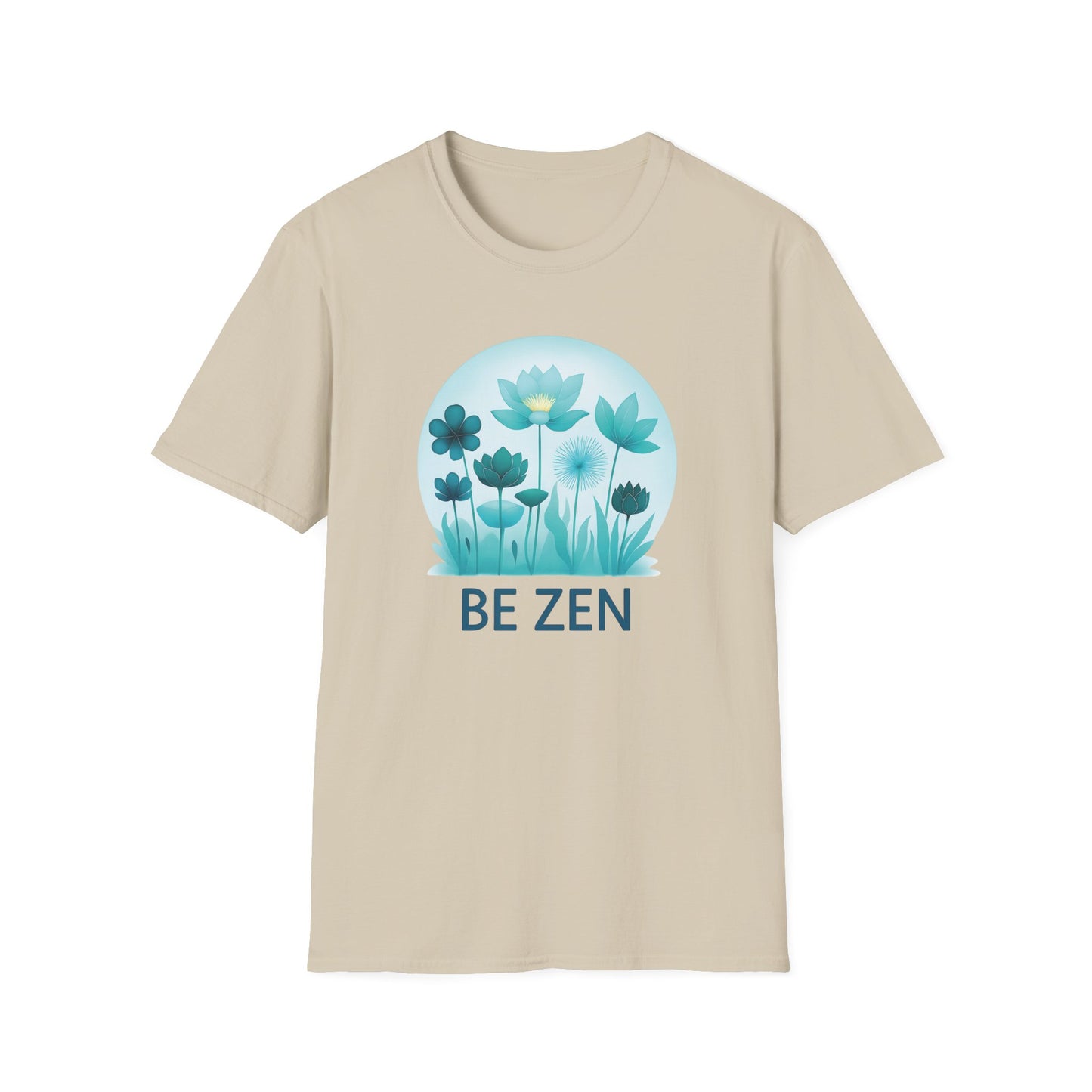 Sand Be Zen Unisex T-Shirt – Minimalist Mindfulness Tee