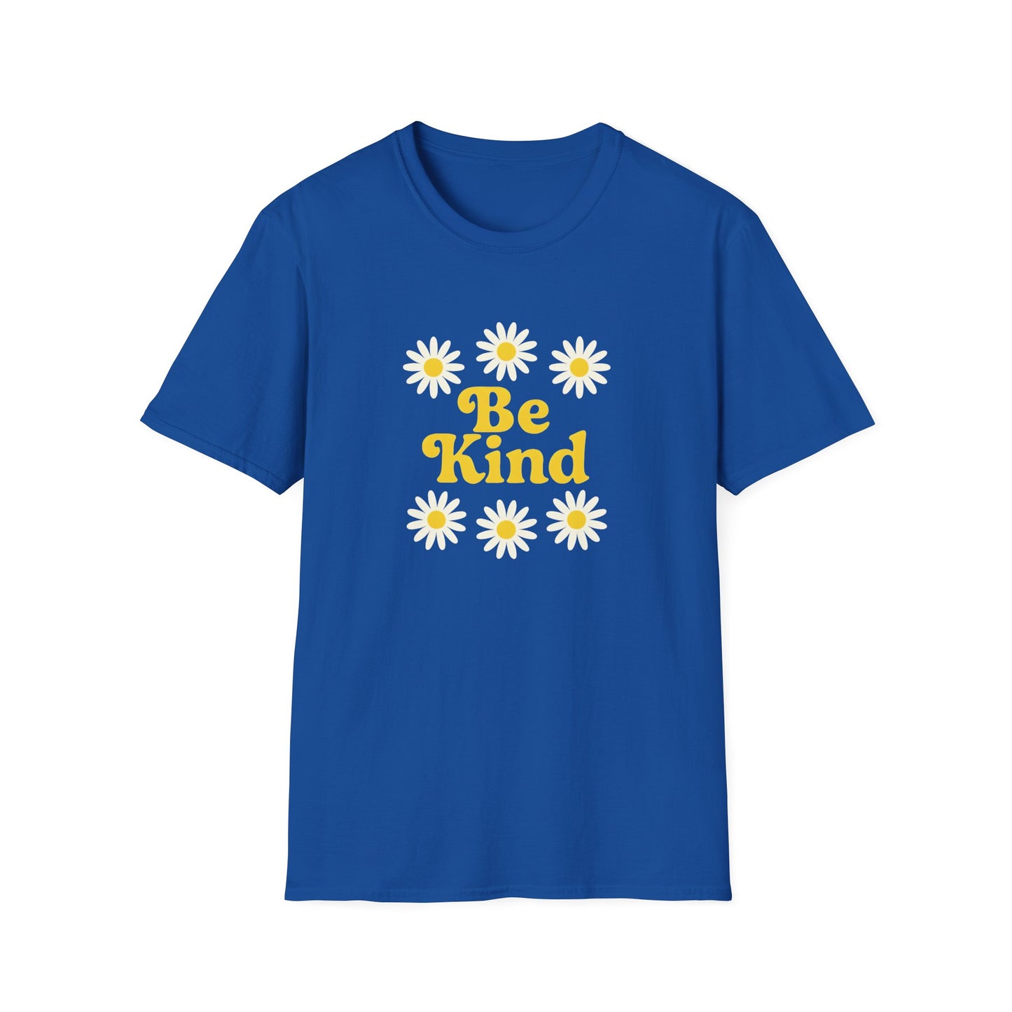 Blue Be Kind Daisy T-Shirt – Positive Vibes Graphic Tee
