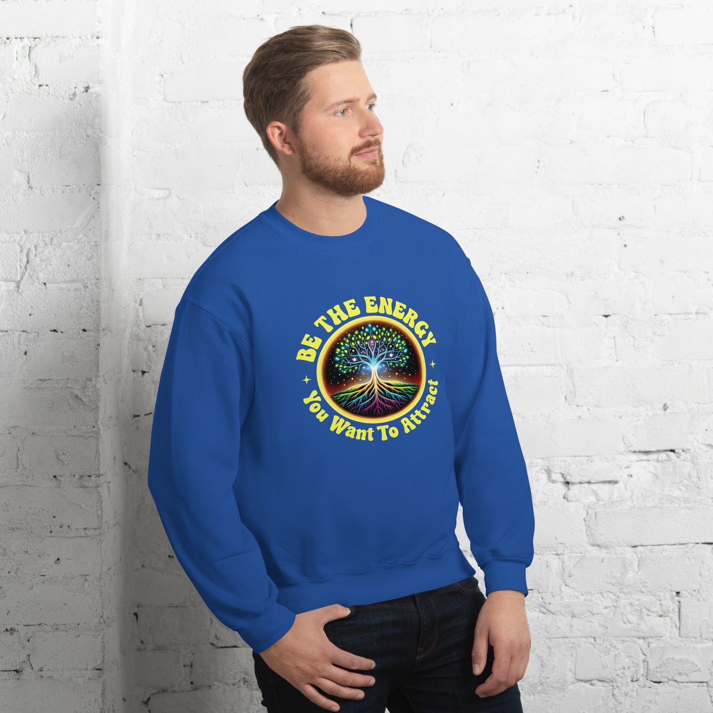 Be The Energy Unisex Crewneck Sweatshirt – Inspirational