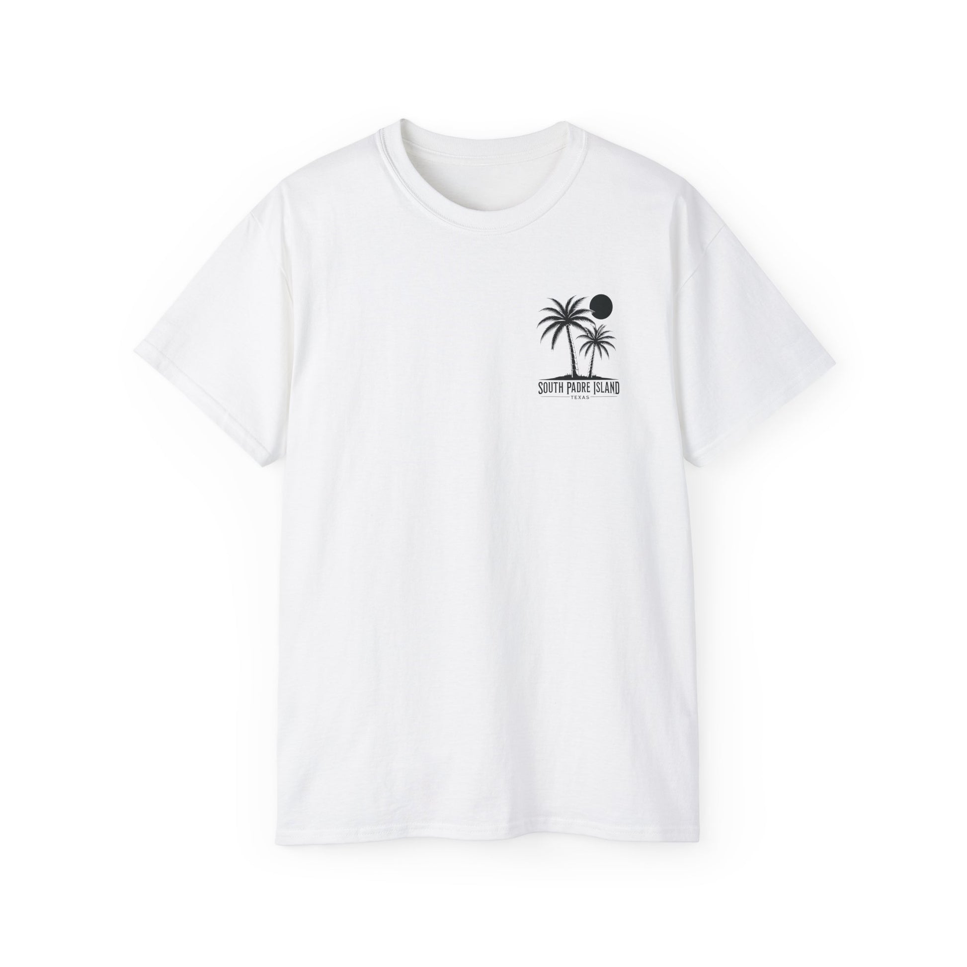 front of white South Padre Island Unisex Ultra Cotton Tee – Comfortable Beach T-Shirt