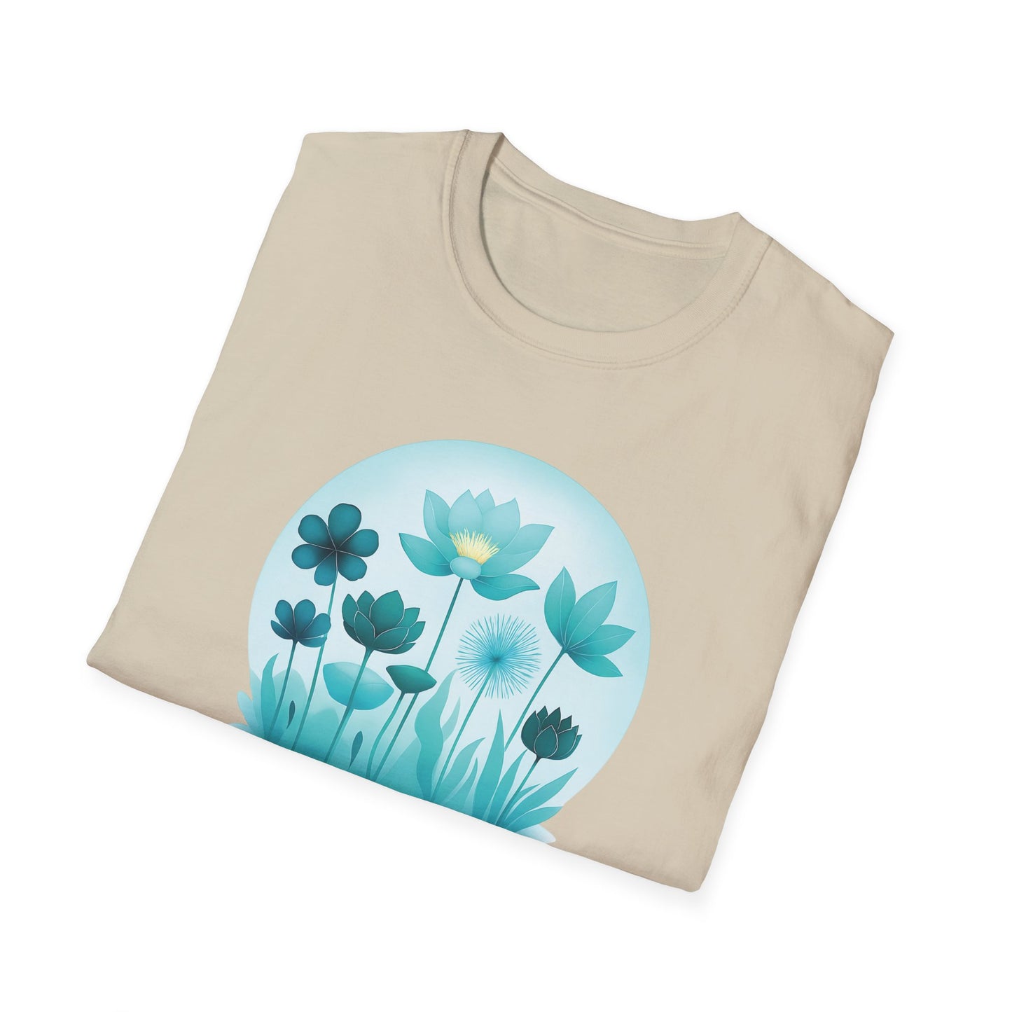 Folded Sand Be Zen Unisex T-Shirt – Minimalist Mindfulness Tee