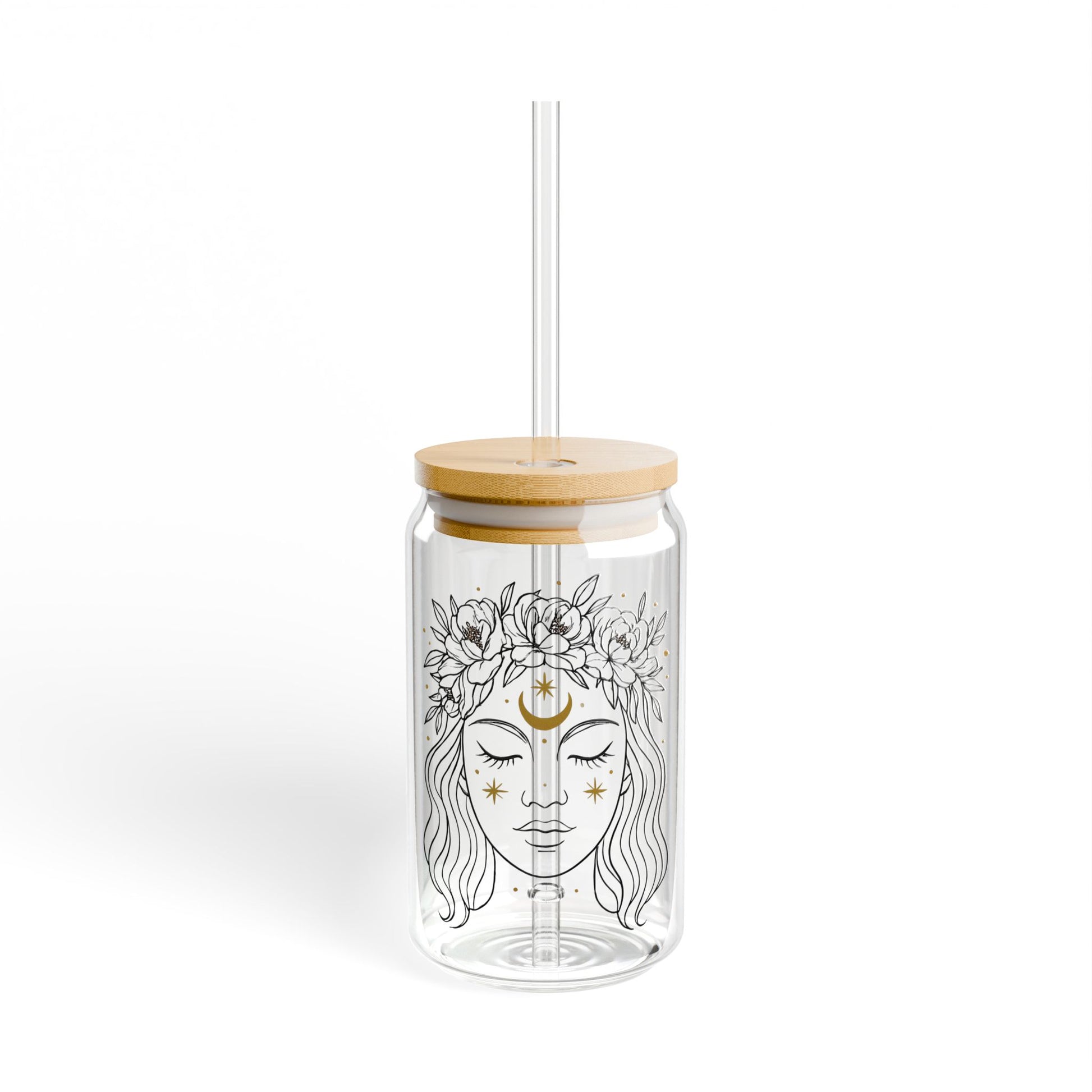 Inner Goddess Sipper Glass, 16oz