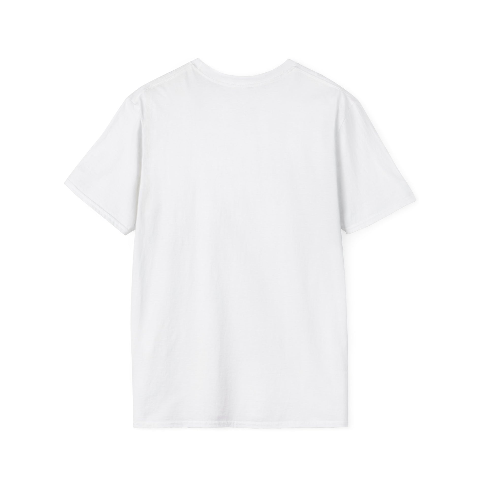 back of white Grow Positive Thoughts Unisex T-Shirt | Mindful Vibes