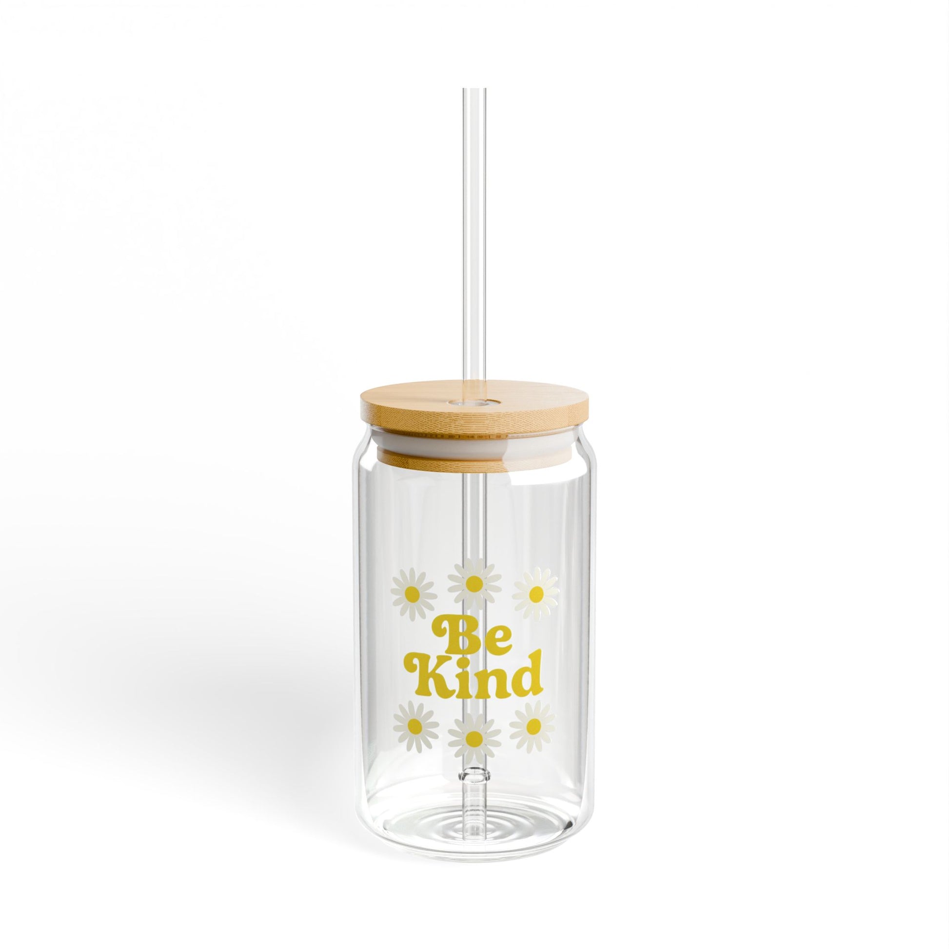 Be Kind Daisy Sipper Glass, 16oz