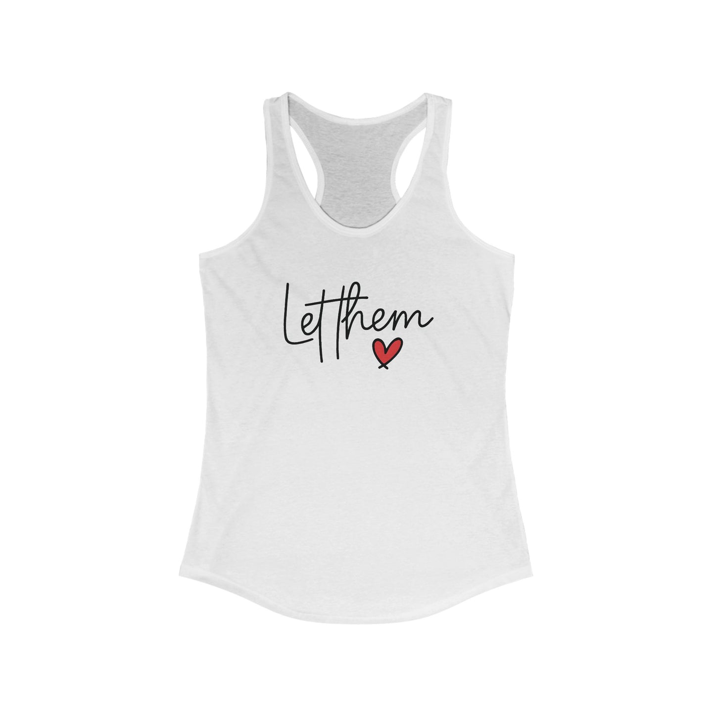 white Let Them Women's Empowerment Tank