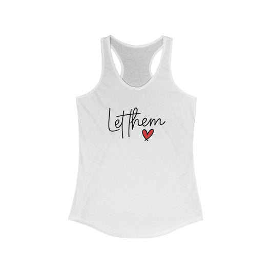 white Let Them Women's Empowerment Tank