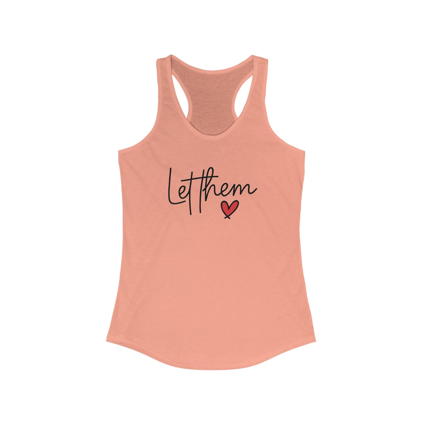 orange Let Them Women's Empowerment Tank