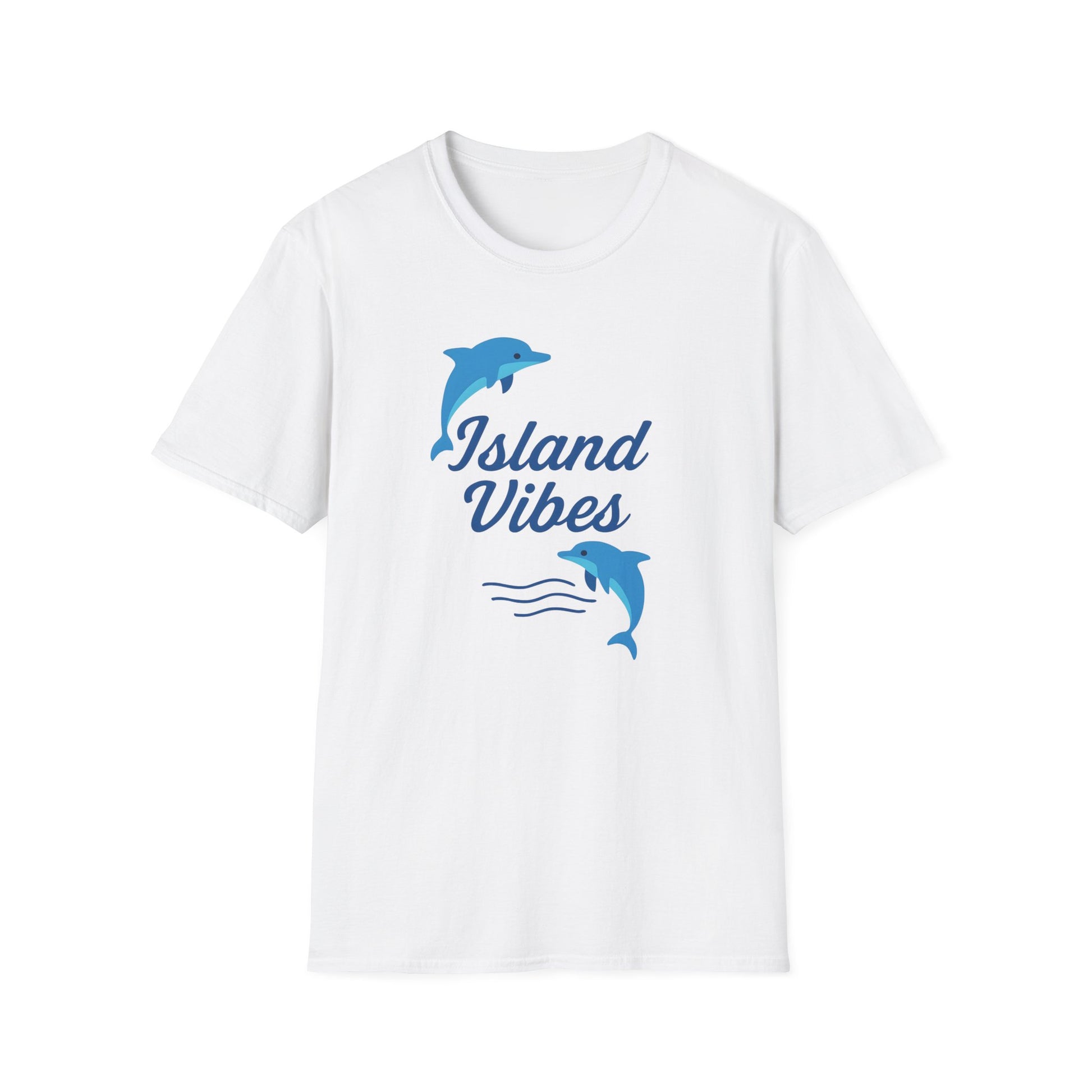 White Dolphin Island Vibes T-Shirt | Beachy Coastal Style