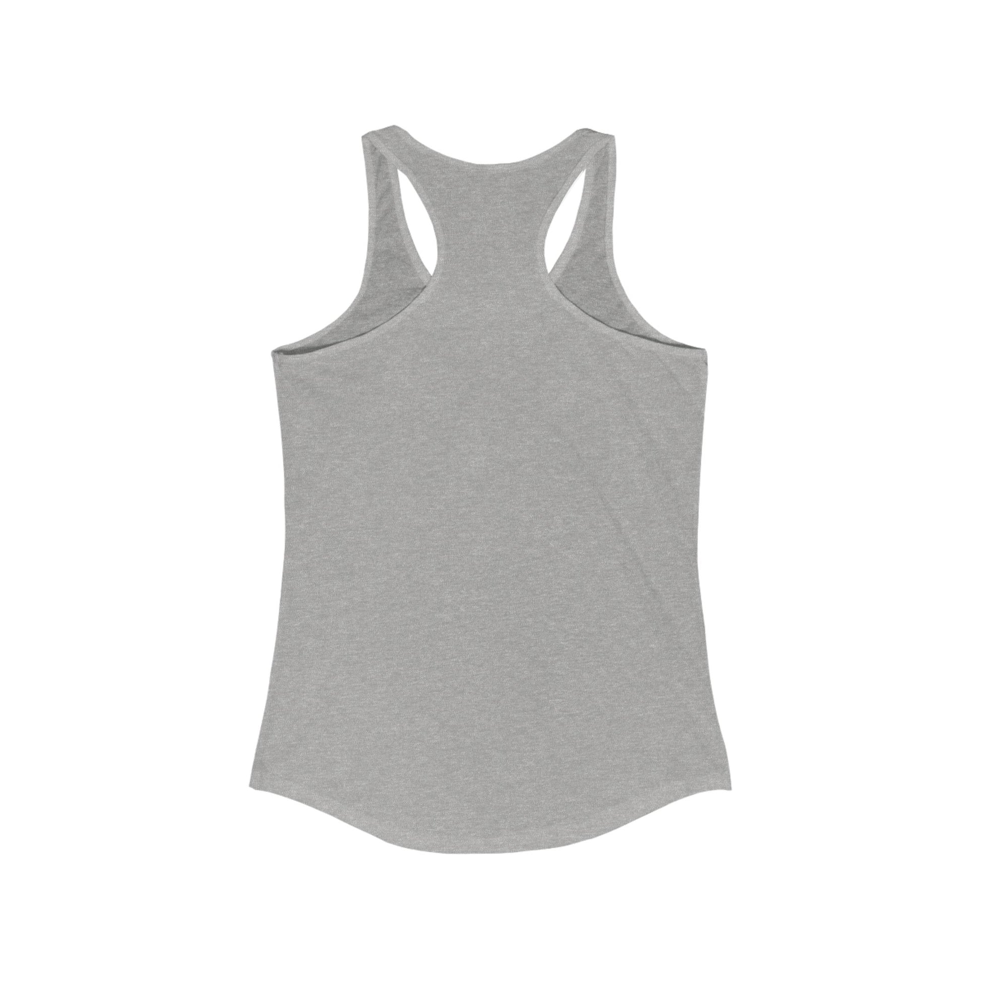 back of gray Let Them Women's Empowerment Tank