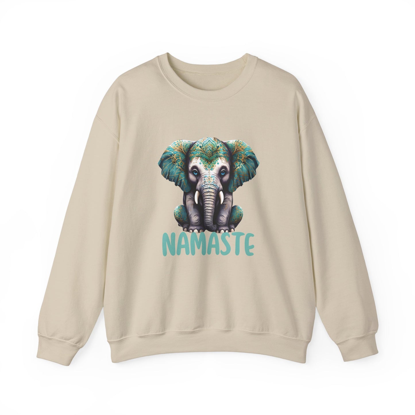 sand Namaste Unisex Crewneck Sweatshirt – Spiritual Cozy Pullover