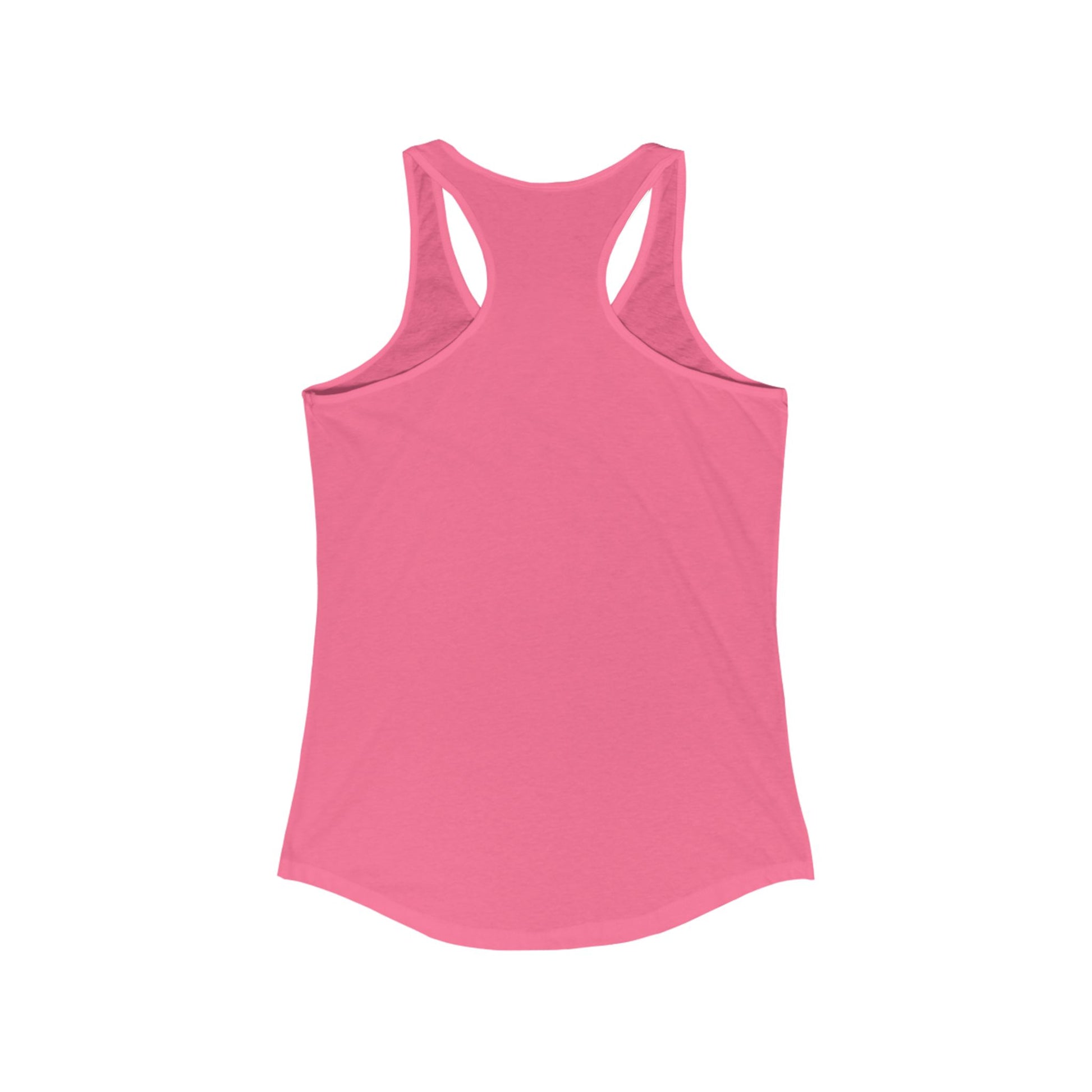 back of pink Let Them Women's Empowerment Tank