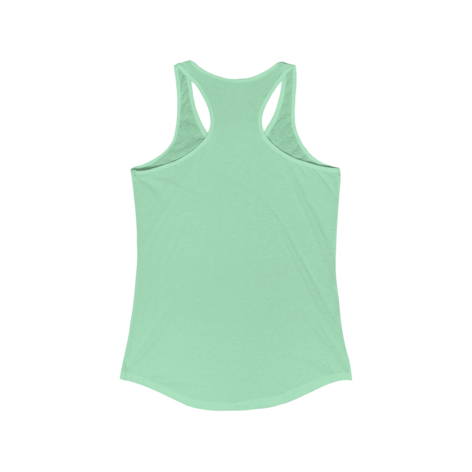 back of green Let Them Women's Empowerment Tank