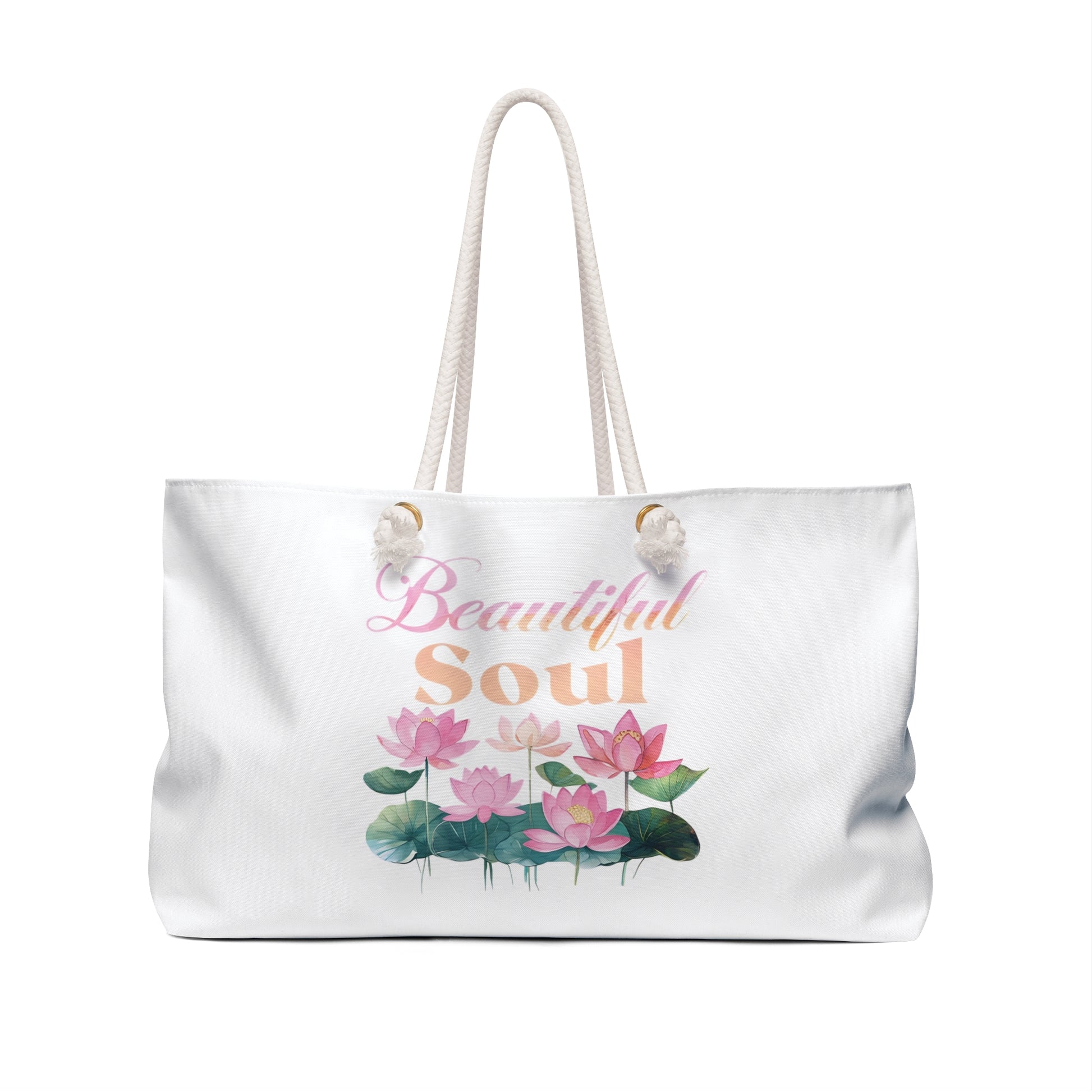 Beautiful Soul Weekender Bag – Large Inspirational Travel Tote
