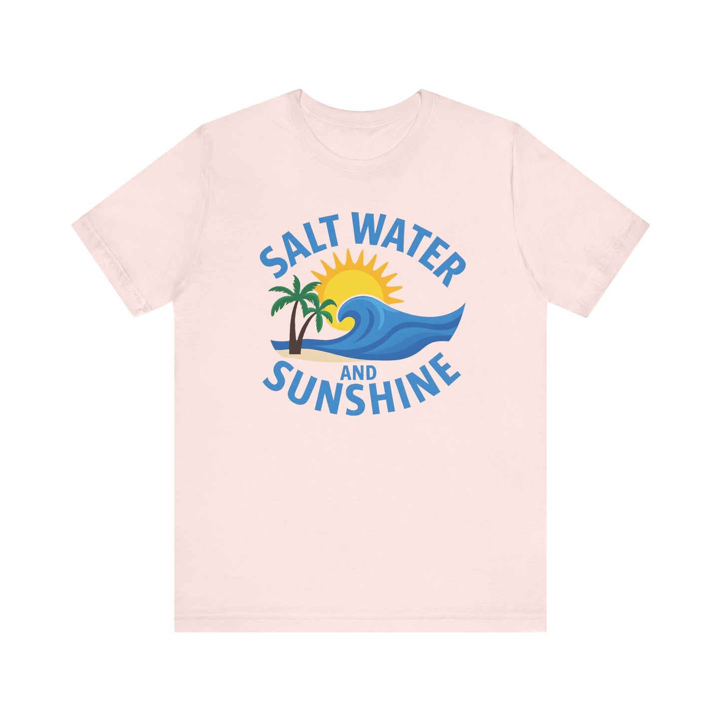 Pink Salt Water and Sunshine Tee – Beach Vibes T-Shirt