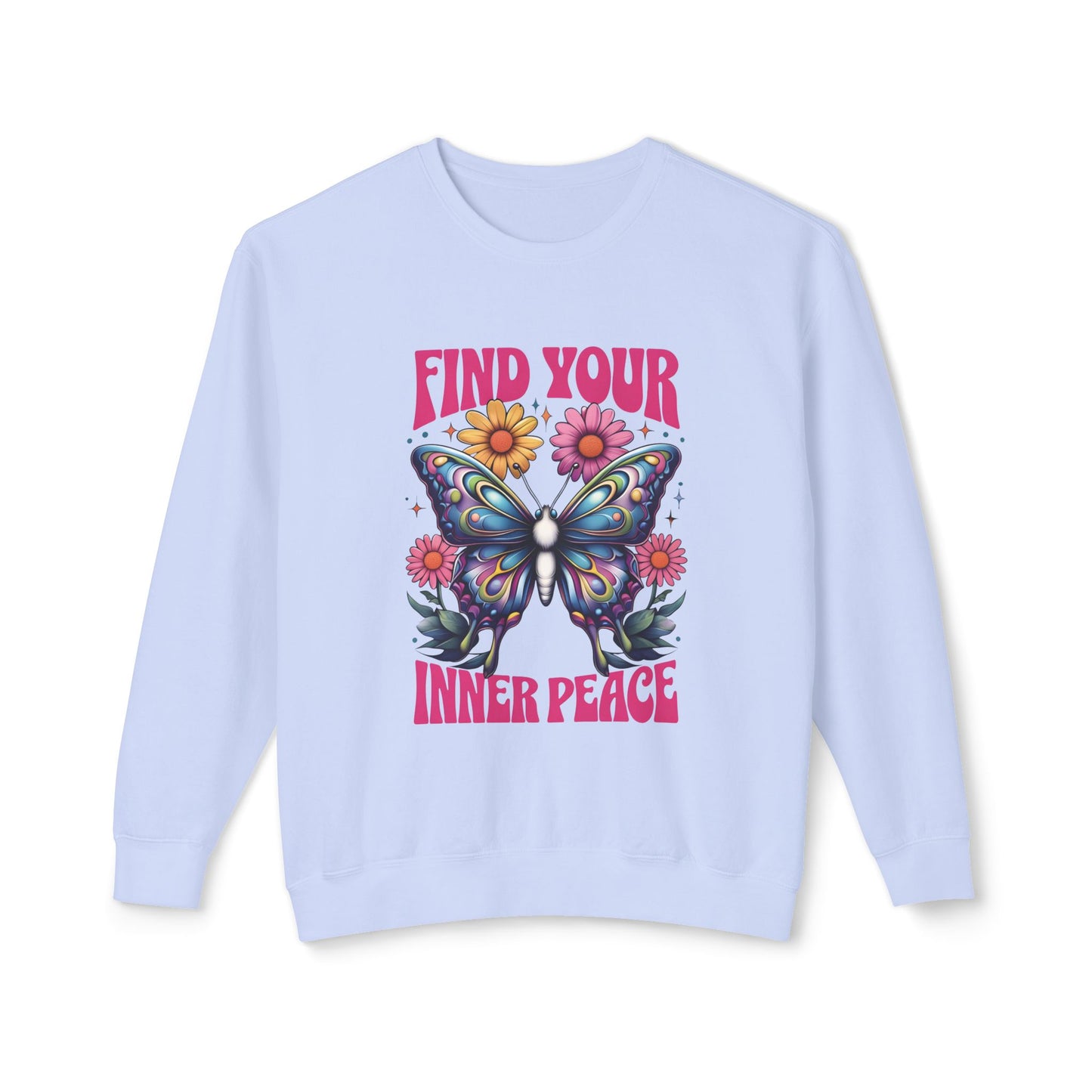 Hydrangea Find Your Inner Peace Unisex Sweatshirt – Spiritual & Mindful Comfort