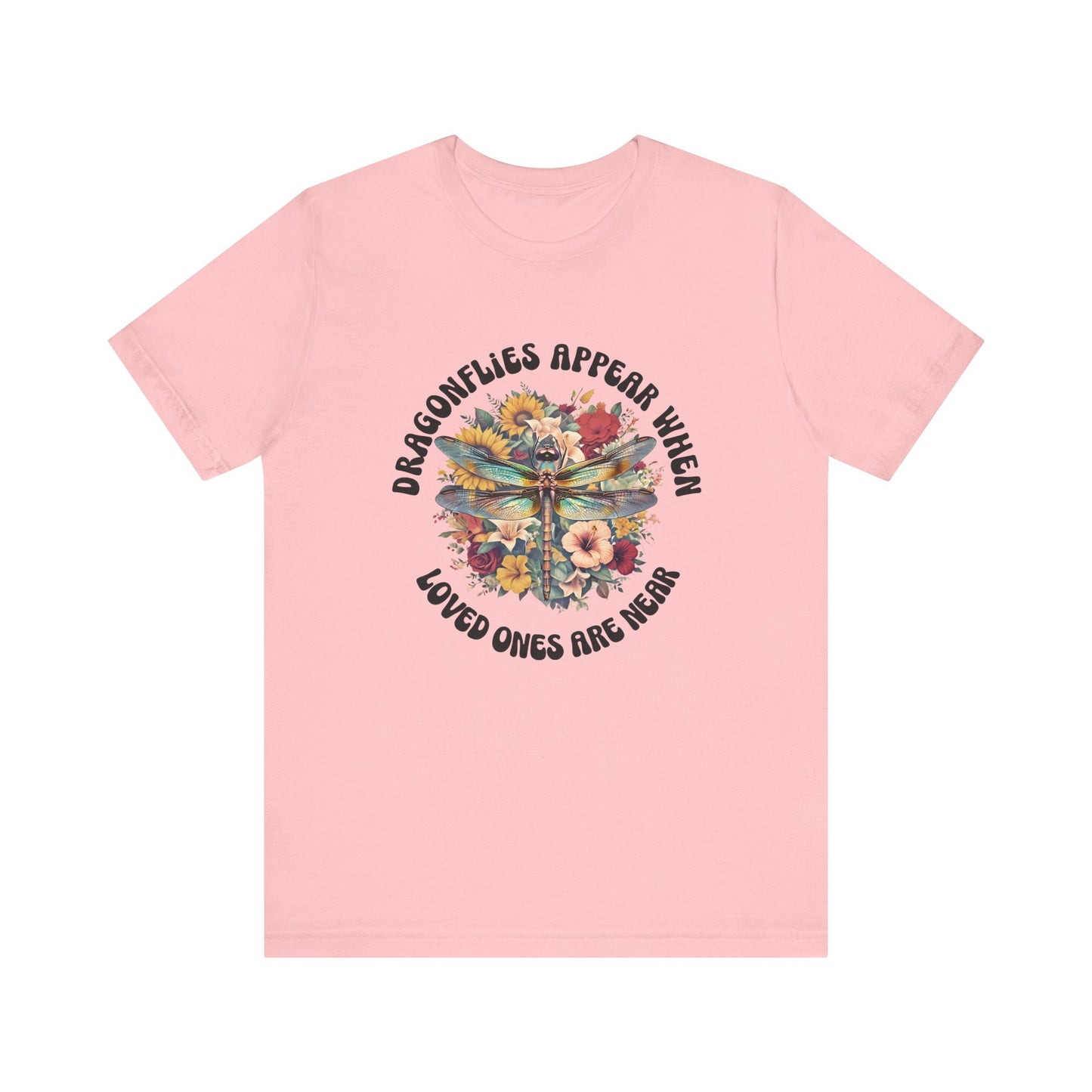 pink  Dragonflies Appear Unisex T-Shirt – Memorial Comfort Tee