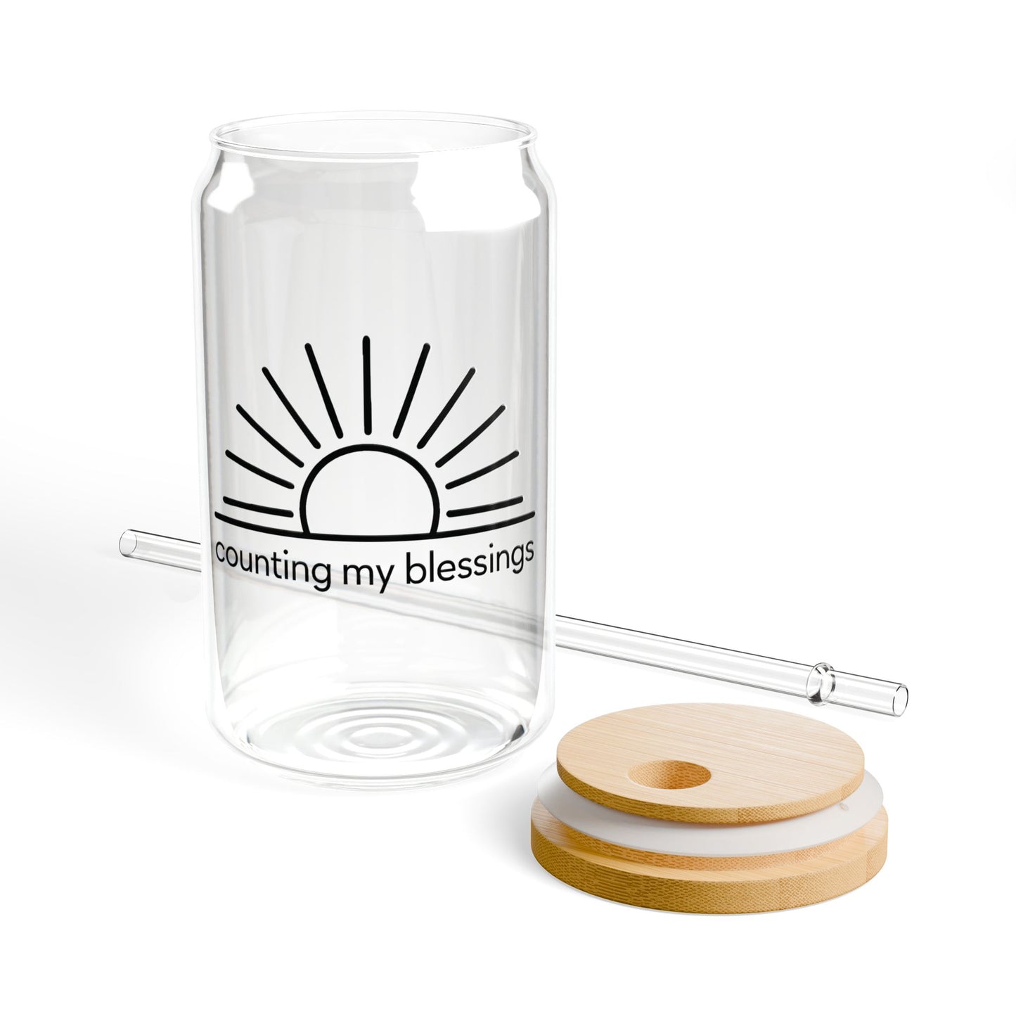 Counting My Blessings Sipper Glass, 16oz