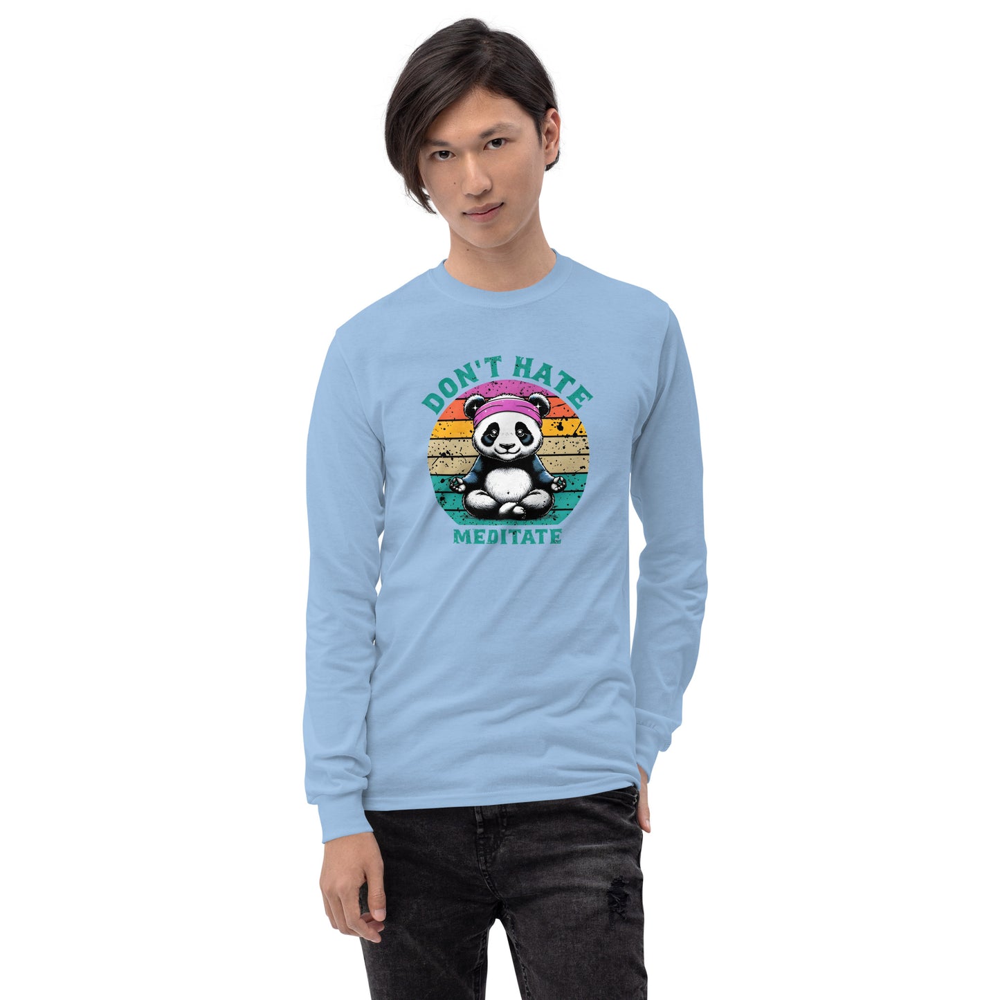 Don't Hate Meditate Unisex Long Sleeve Tee – Spiritual Shirt
