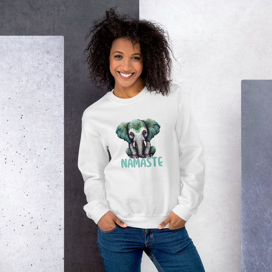 Namaste Unisex Crewneck Sweatshirt – Spiritual Cozy Pullover